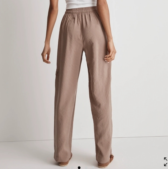 Madewell Softdrape Straight Cargo Pants Light Umber XL NEW - Picture 11 of 12
